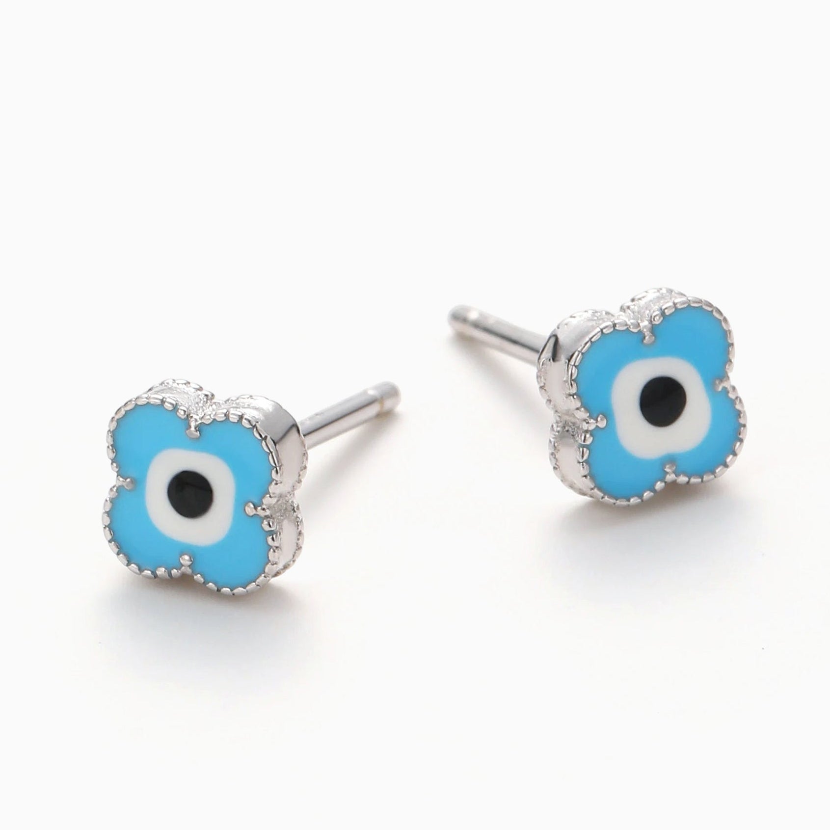 EYE IN A BLOOM S925 STUDS