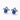 ELEGANCE  PEACOCK TAIL BRILLIANCE KASHMIR SAPPHIRE CZ EARRINGS