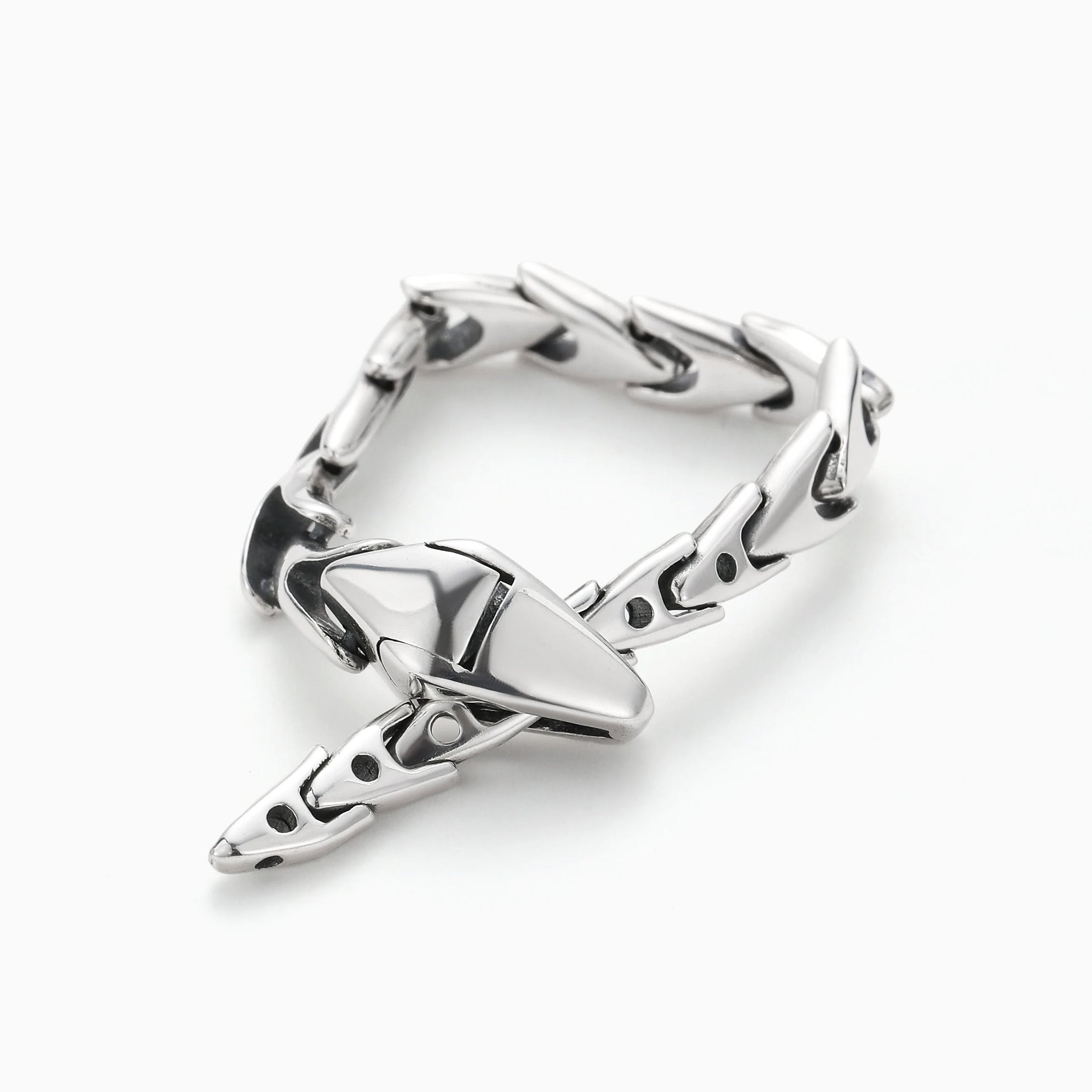 DESIGN MINDED BENDABLE SNAKE STERLING SILVER RING