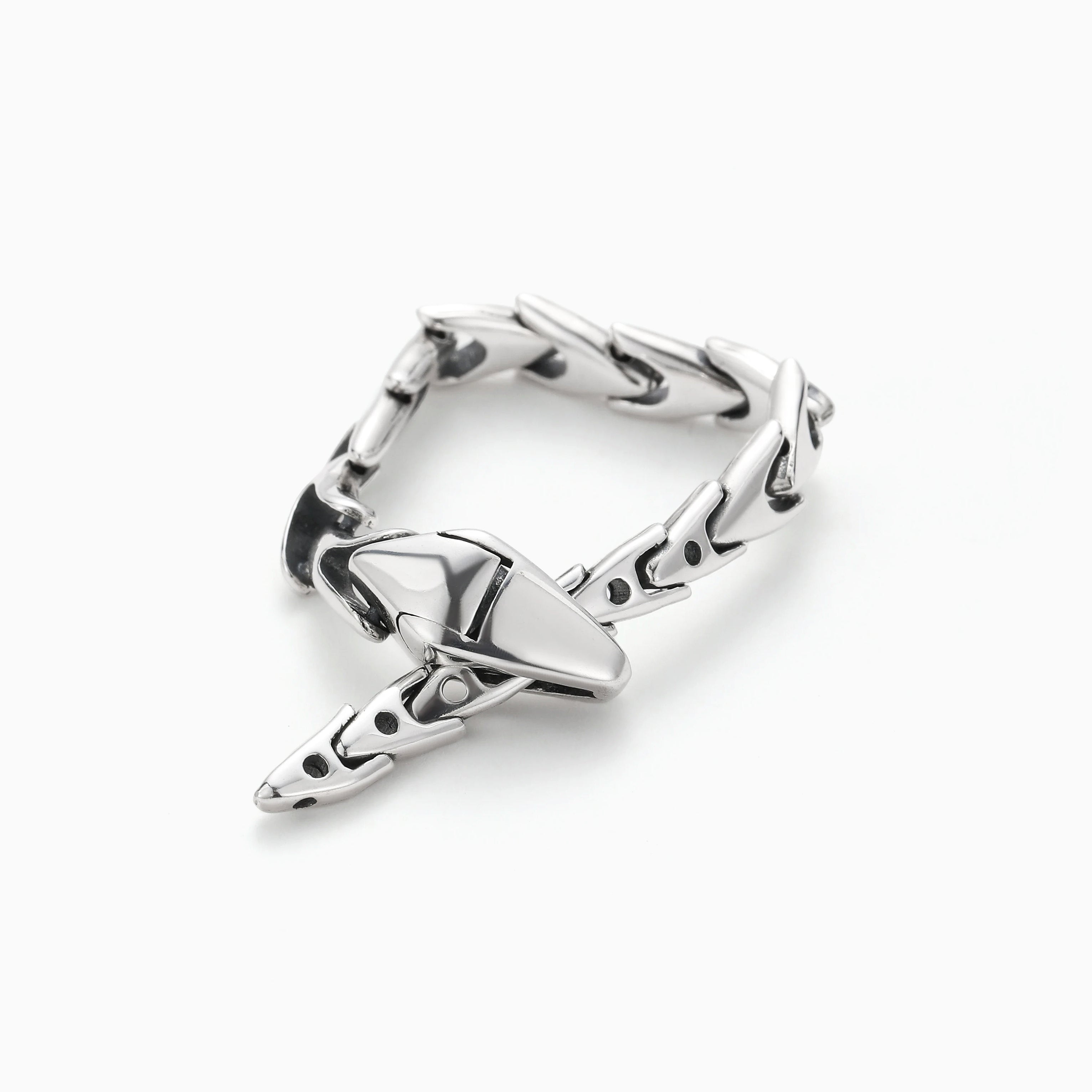 DESIGN MINDED BENDABLE SNAKE STERLING SILVER RING