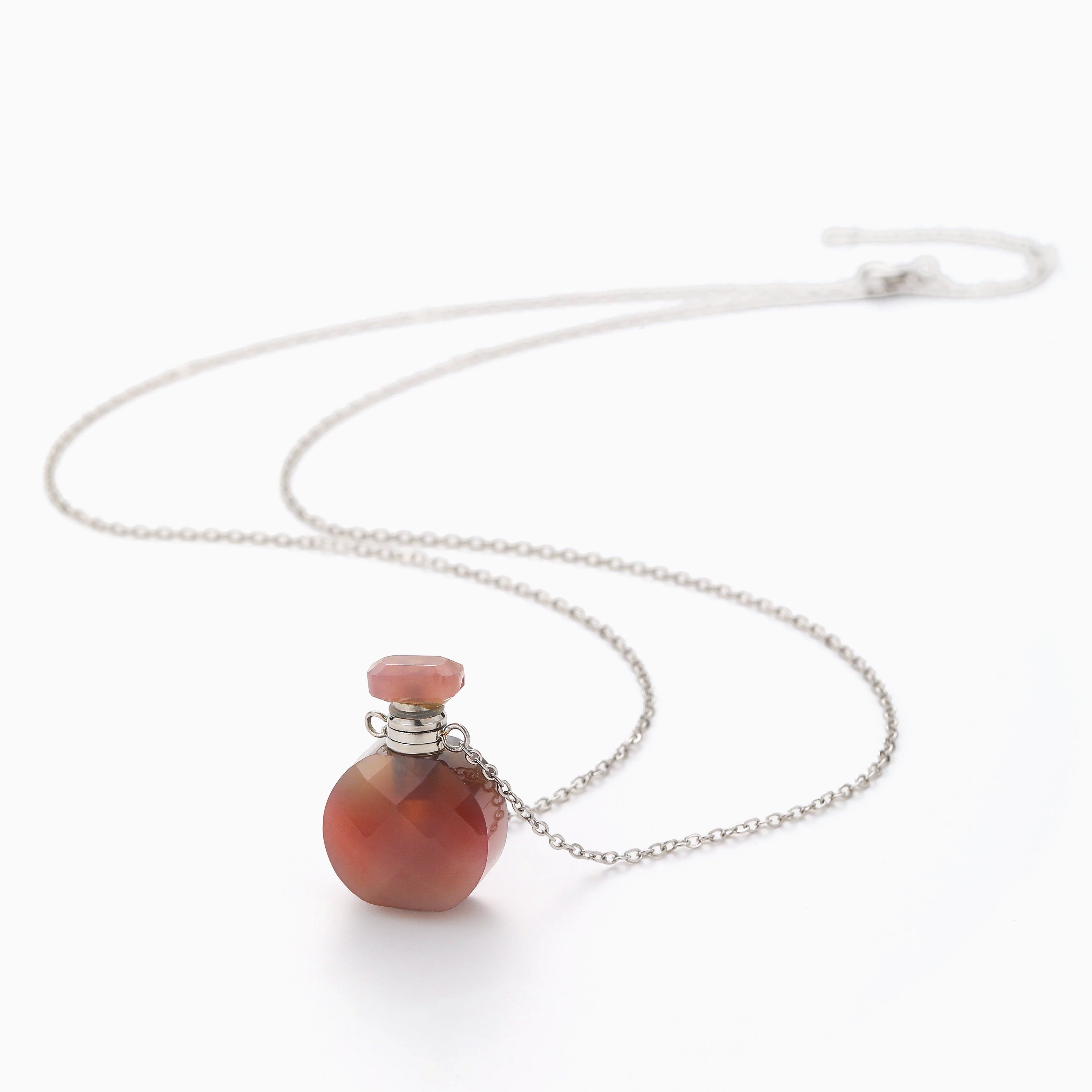 CHIC MINI PERFUME FLASK PENDANT NECKLACE