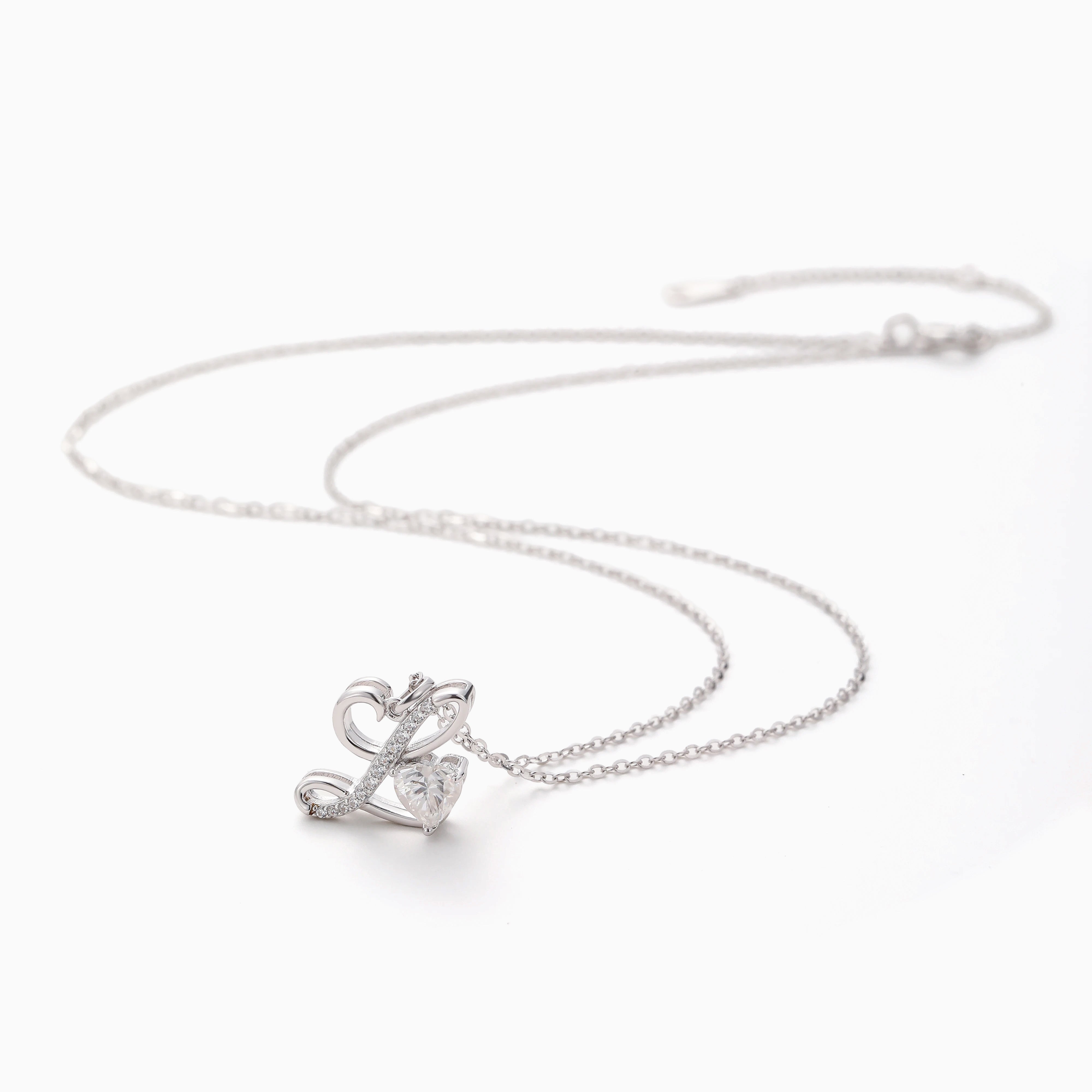 LETTER D'AMOUR CHARM NECKLACE