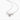 SPINNING MOISSANITE PENDANT NECKLACE WITH DEER ANTLER DETAILING