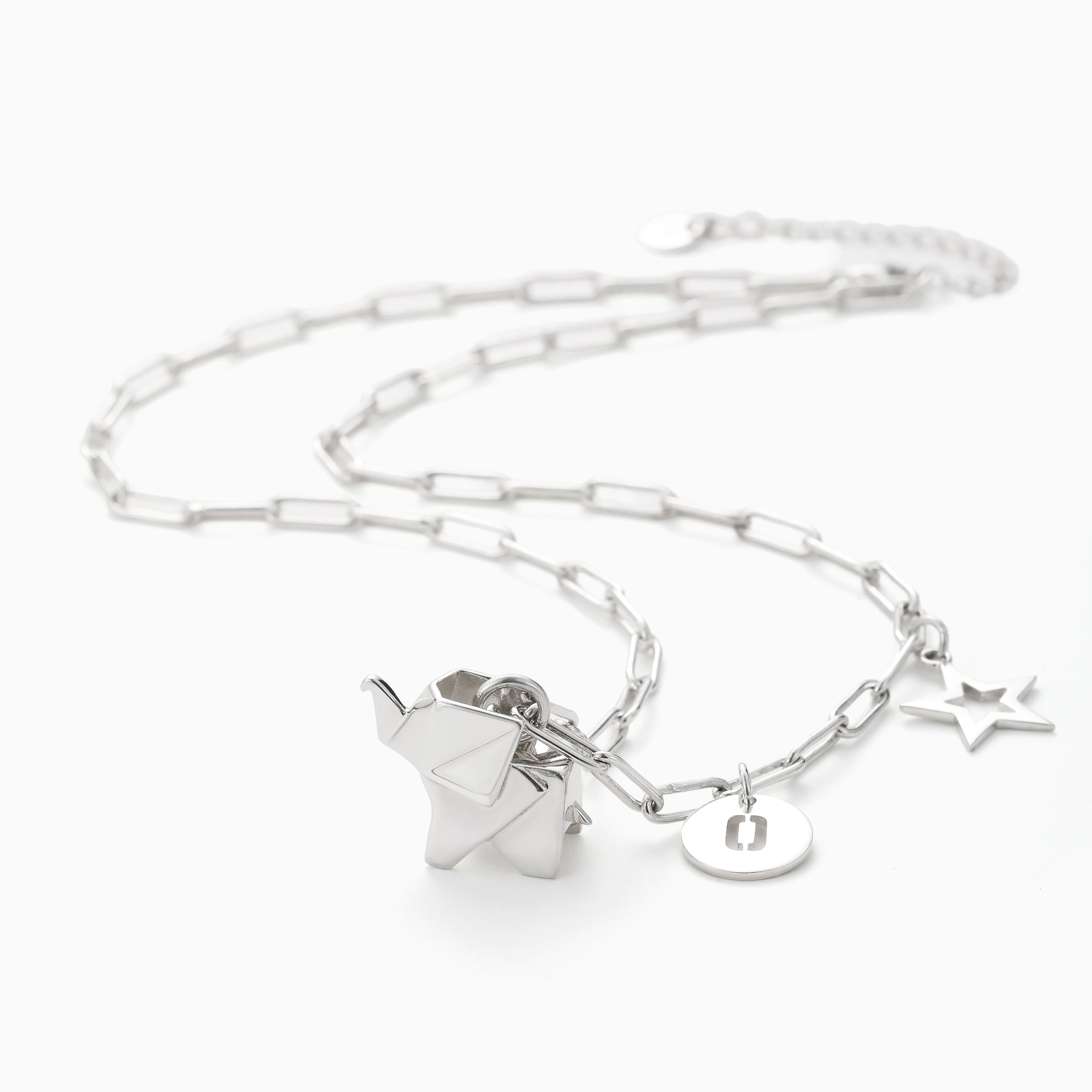 FORM STUDY ORIGAMI ELEPHANT CHARM NECKLACE FOR THE KID INSIDE