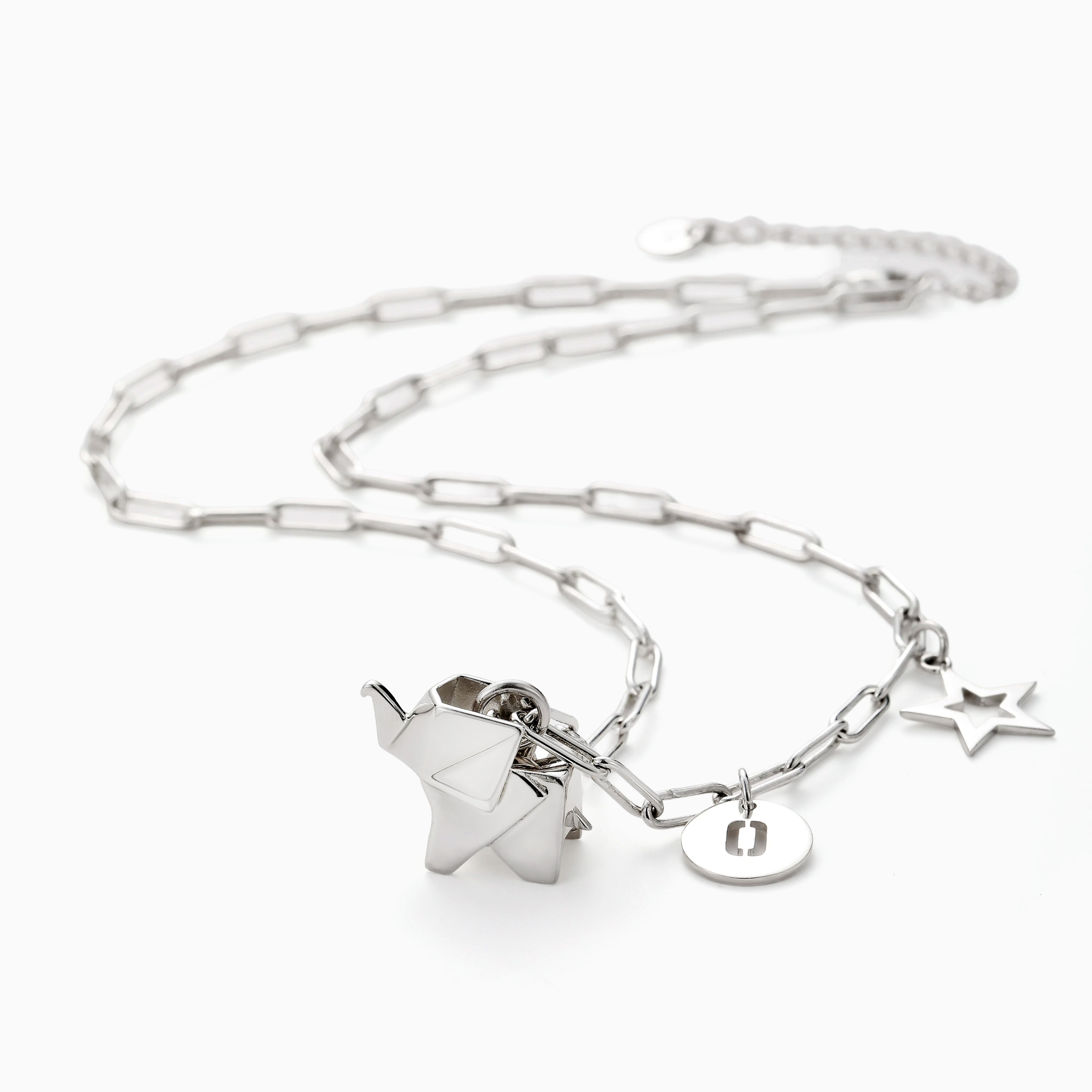 FORM STUDY ORIGAMI ELEPHANT CHARM NECKLACE FOR THE KID INSIDE