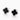 BLACK AGATE CLOVER MOISSANITE PAVÉ EARRINGS S925 STERLING SILVER