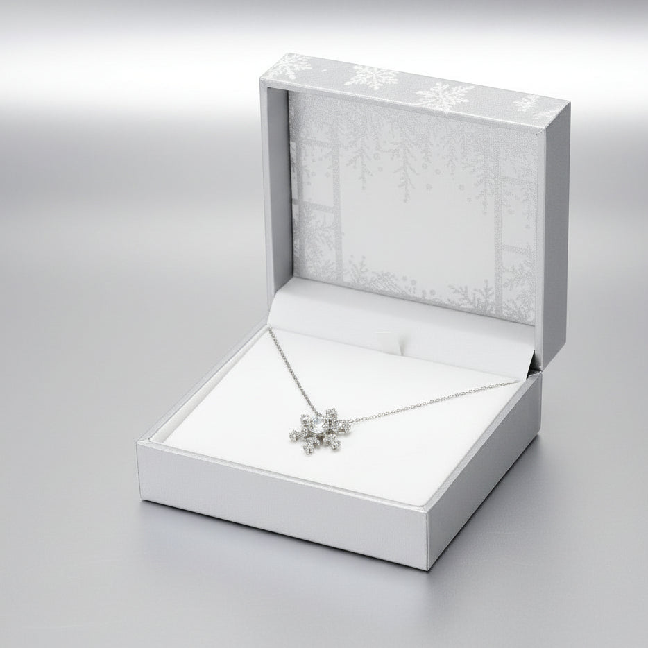 SNOWFLAKE MOISSANITE PENDANT CHAIN