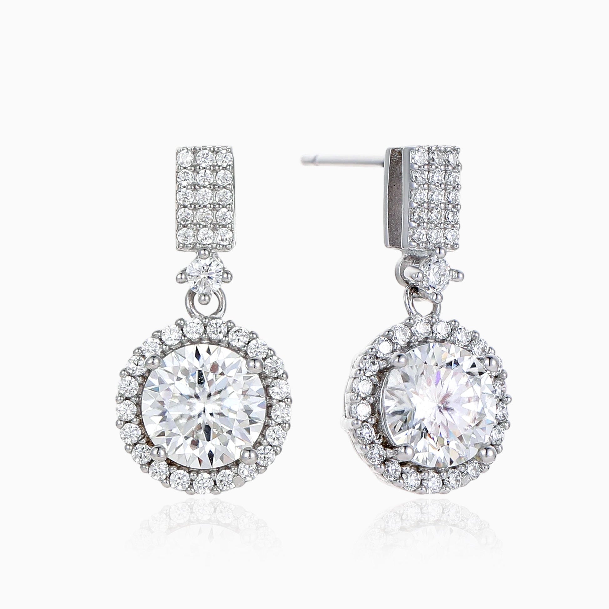 CLASSIC MOISSANITE DROP EARRINGS