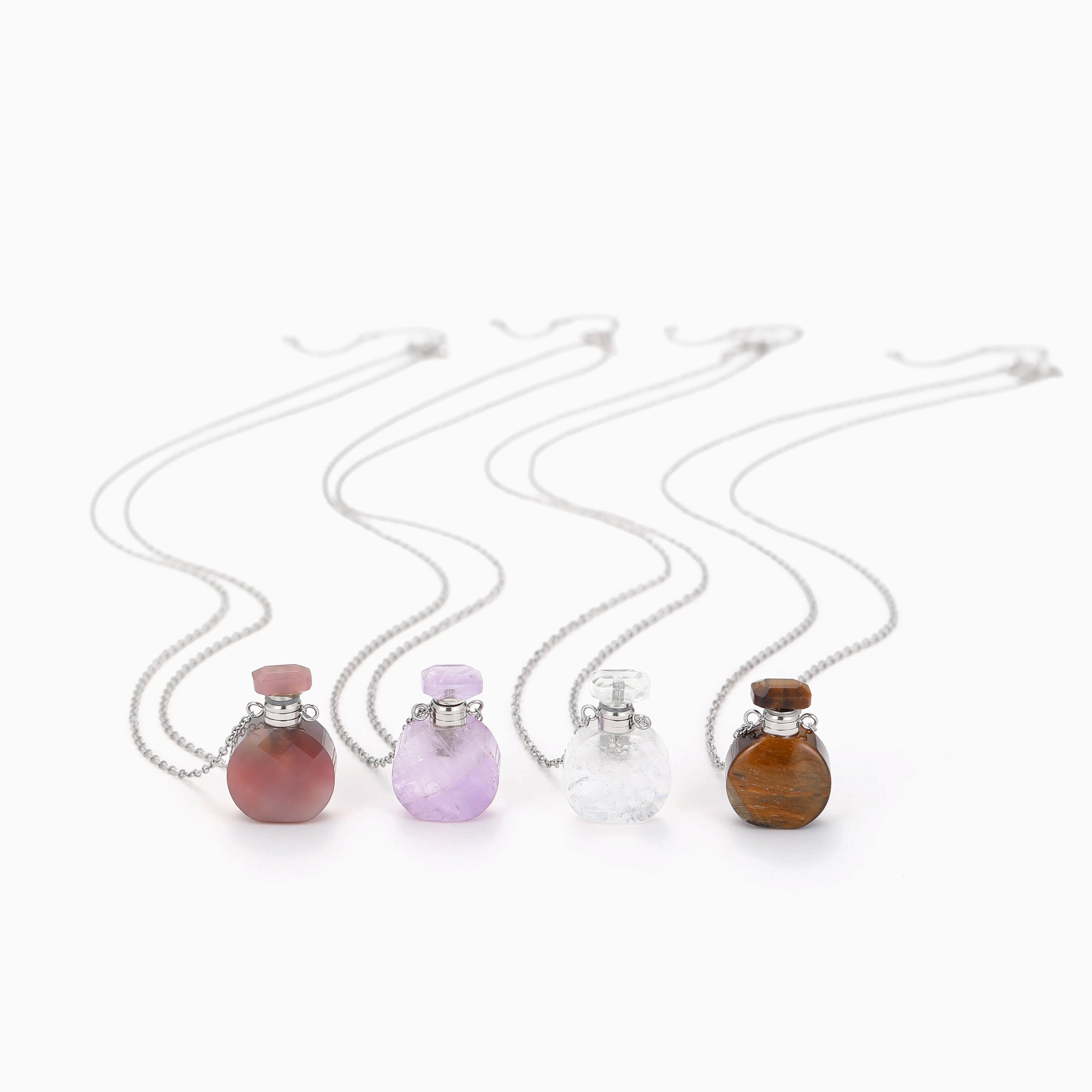 CHIC MINI PERFUME FLASK PENDANT NECKLACE