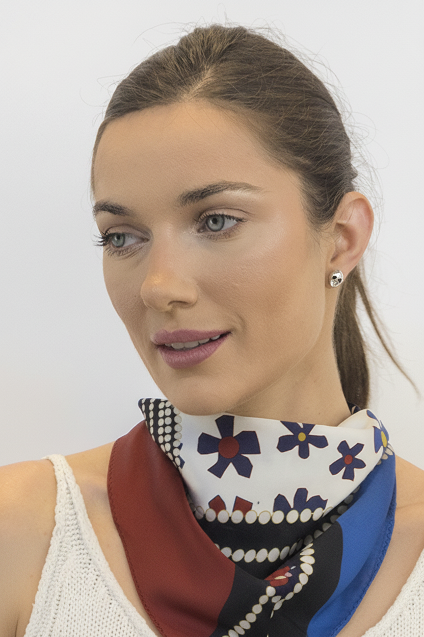 ICEFLARE DOT CRYSTAL STUD EARRINGS